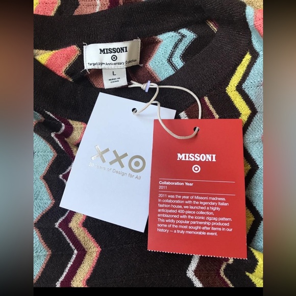 Missoni FOR TARGET Zig Zag Dress L NWT - Picture 11 of 14